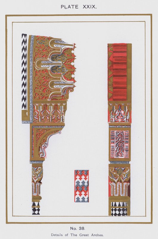 Büyük Kemerlerin Detayları (renkli taş) by Spanish School
