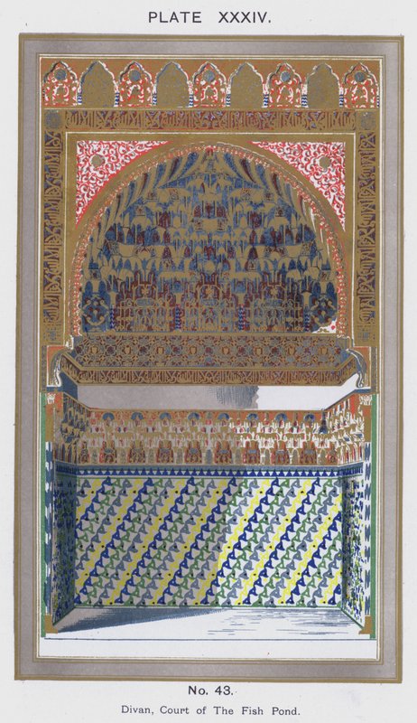 Divan, Balık Göleti Avlusu (renkli taş) by Spanish School