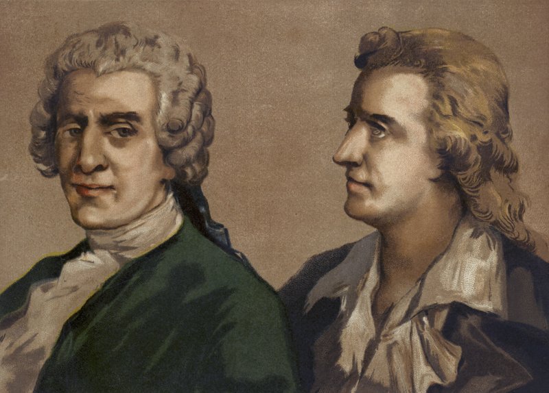 Friedrich Gottlieb Klopstock ve Friedrich Schiller, Alman şairler by Spanish School