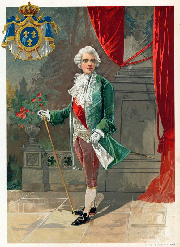 Fransa Kralı XV.Louis by Spanish School