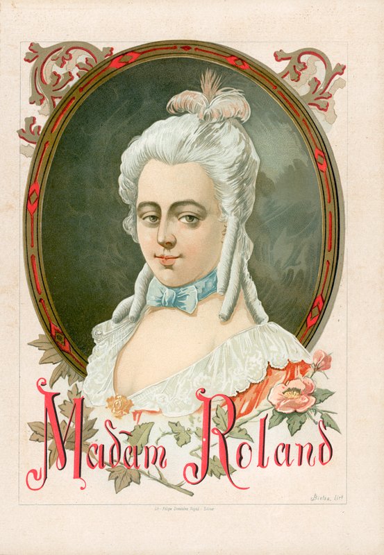 Marie-Jeanne Roland, daha çok Madame Roland olarak bilinir. by Spanish School