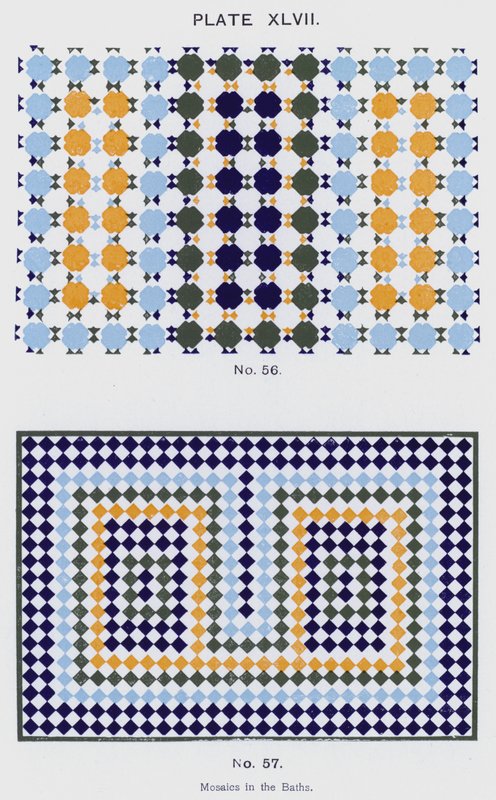 Hamamlardaki Mozaikler (renkli taş) by Spanish School