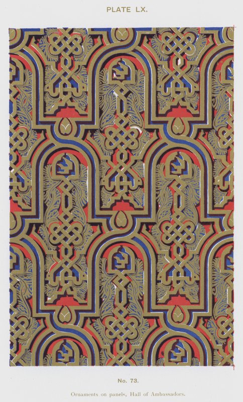 Panellerdeki süslemeler, Elçiler Salonu (renkli taş) by Spanish School