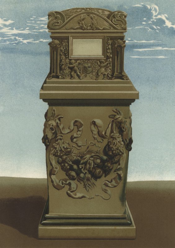 Roma cenaze vazosu (chromolitho) by Spanish School