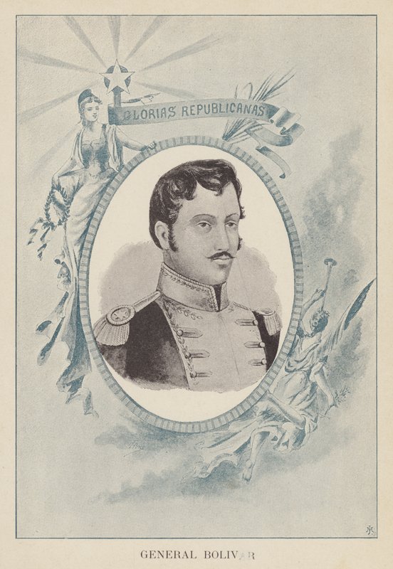 Simon Bolivar, Venezuela siyasi ve askeri lideri by Spanish School