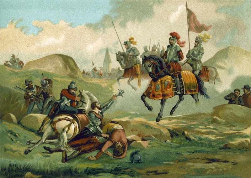 Seigneur de Senlis İspanyollar tarafından esir alındı, Mons, 1572 by Spanish School