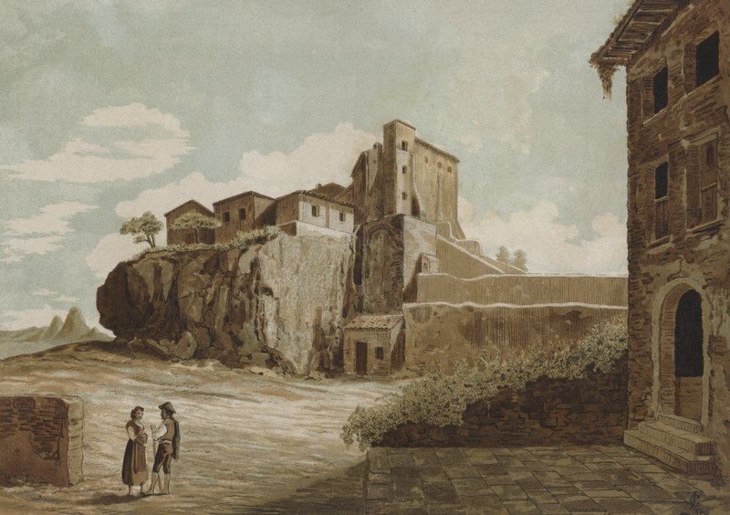 Tarpeian Kayası, Roma by Spanish School