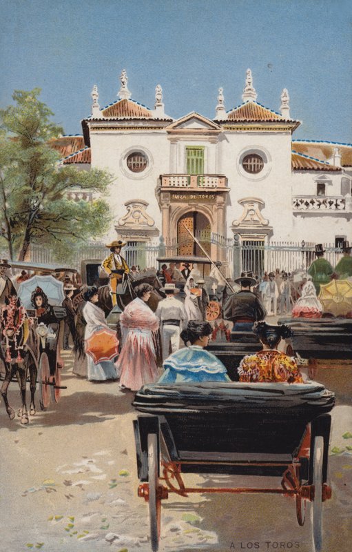 Boğalara by Spanish School