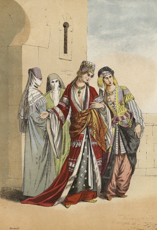 Türk sultanı ve prensesi köleleriyle birlikte, Orta Çağ by Spanish School