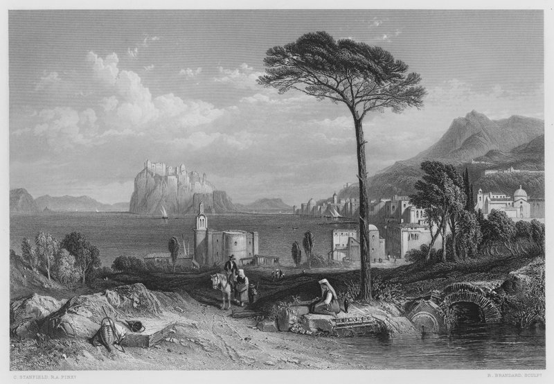 Ischia, Kraliyet Koleksiyonu'ndaki resimden by Stanfield