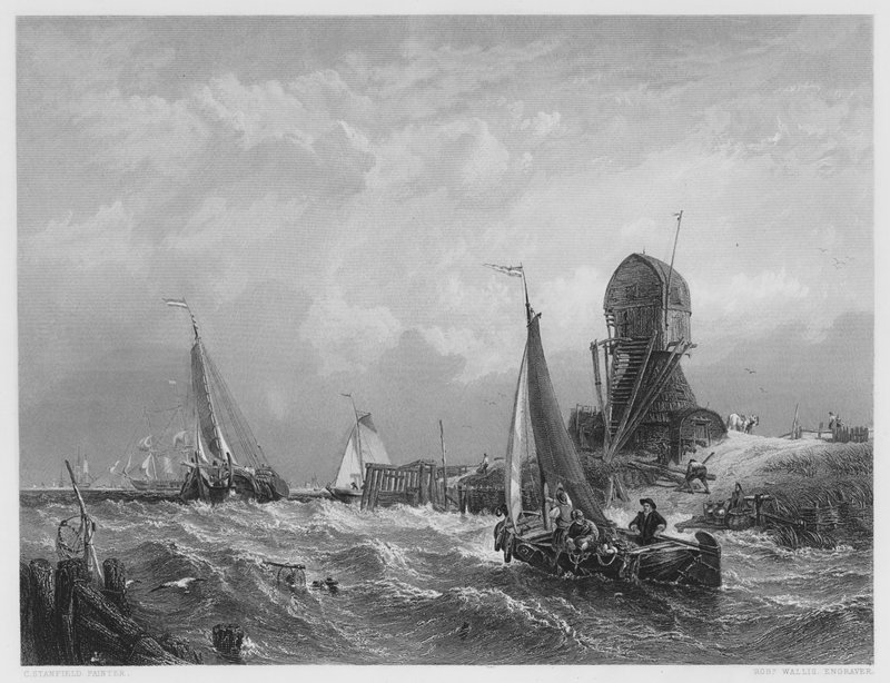 Vernon Galerisi'ndeki resimden Scheldt, Texel Adası, by Stanfield