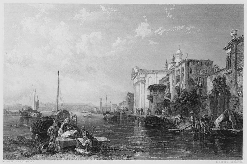 Venedik, Vernon Galerisi'ndeki resimden by Stanfield