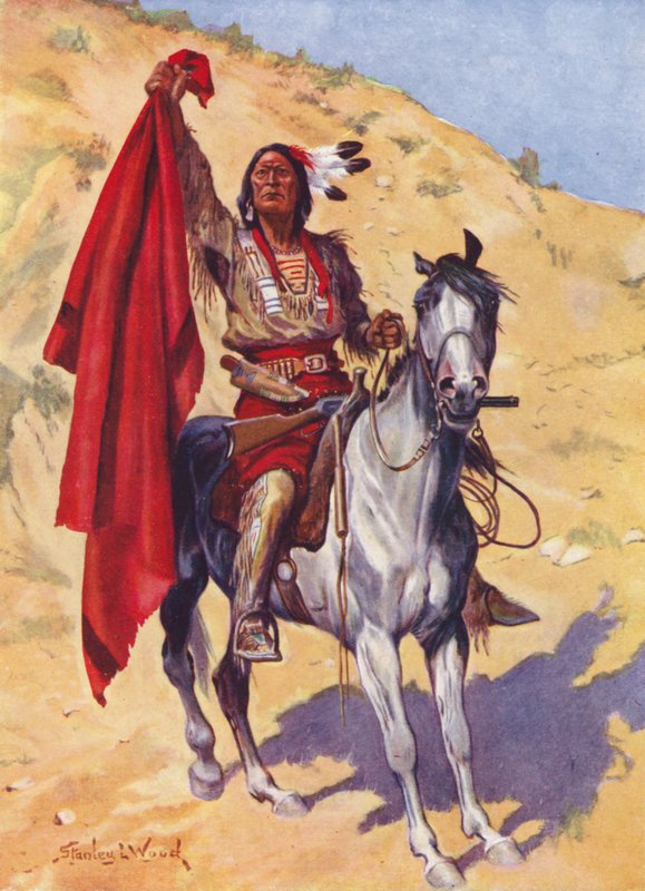 Battaniye Kızılderili (renkli taş) by Stanley L. (after) Wood