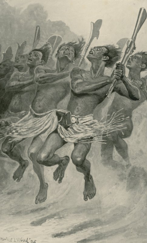 Bir Maori Savaş Dansı by Stanley L. Wood