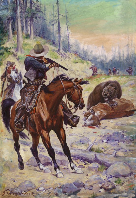 Bir ayı vurmak (petrol) by Stanley L. Wood
