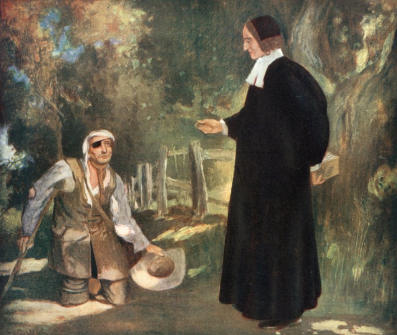 Piskopos Ken ve Dilenci (renkli taş) by Stephen Reid