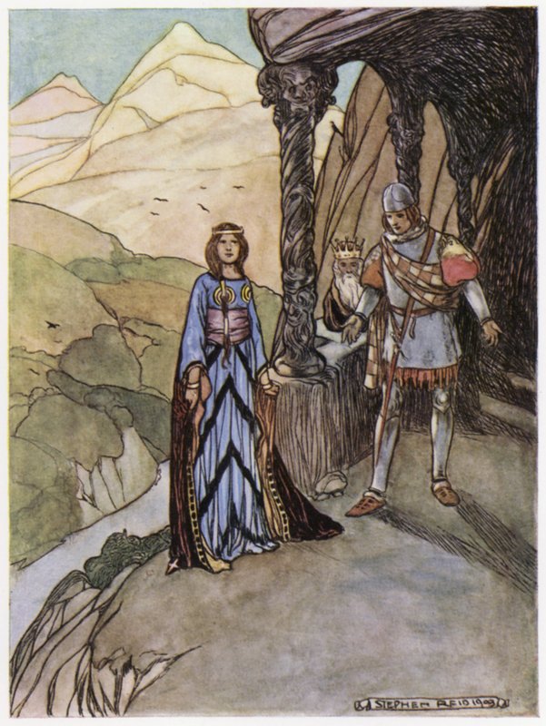 Ejderha Avcısı Siegfried için çizim (renkli taş) by Stephen Reid