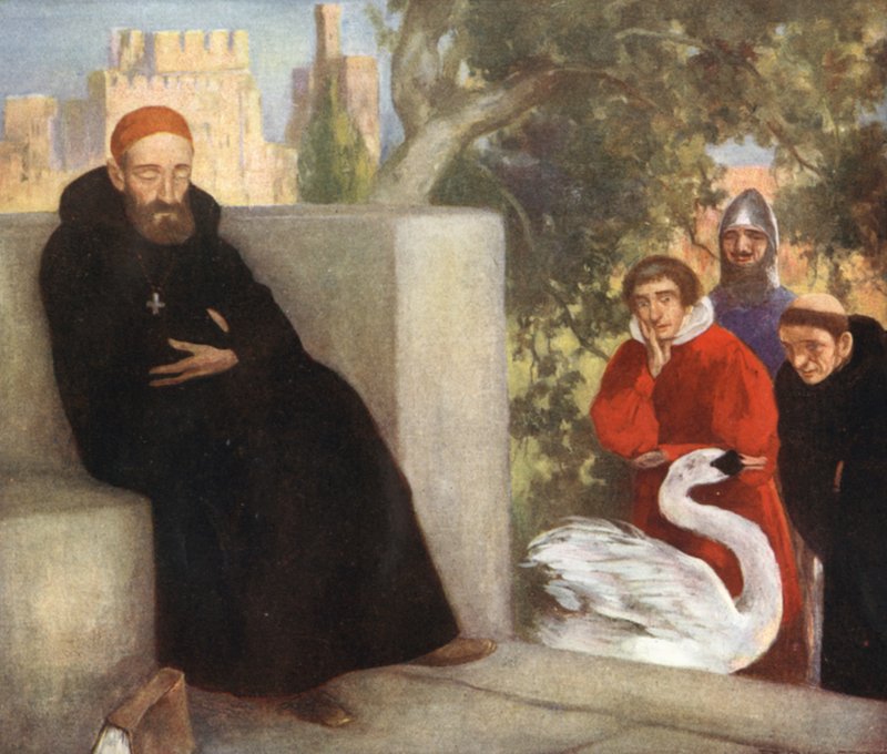 Lincoln ve Kuğu Aziz Hugh (renkli taş) by Stephen Reid