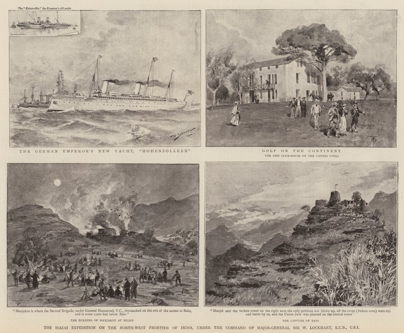 Tümgeneral Sir W Lockhart, KCB, CSI komutasındaki Hindistan