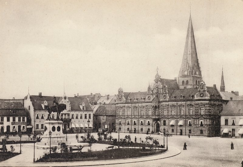 İsveç: Skane, Malmö, Stortorget Och Radhuset (s / b fotoğraf) by Swedish Photographer