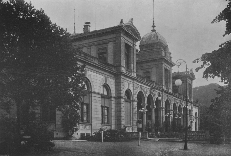 Baden, Le Kursaal (s/b fotoğraf) by Swiss Photographer