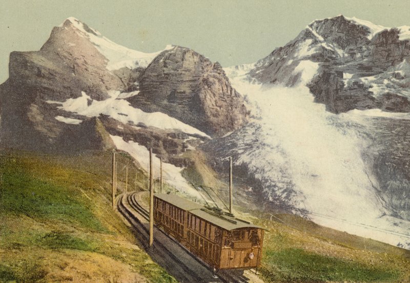 Berner Oberland: Jungfraubahn (renkli fotoğraf) by Swiss Photographer