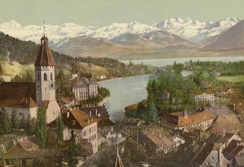 Berner Oberland: Thun (renkli fotoğraf) by Swiss Photographer