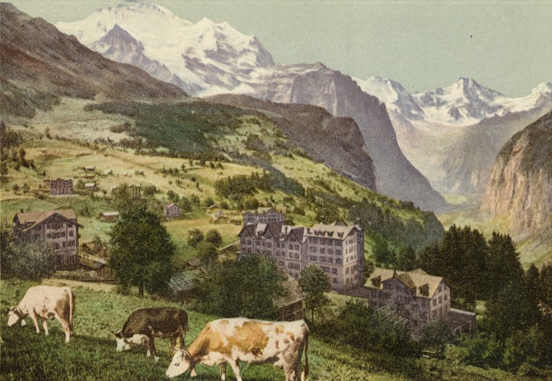 Bernese Oberland: Wengen (renkli fotoğraf) by Swiss Photographer