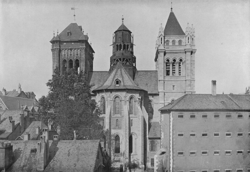 Cenevre, Saint-Pierre Kuleleri (s/b fotoğraf) by Swiss Photographer