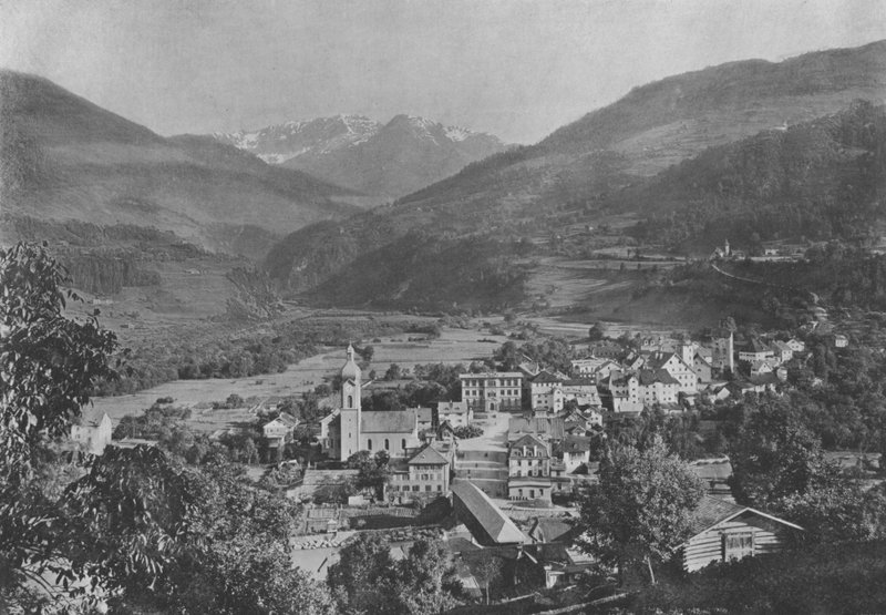 Ilanz, Vue generale (s/b fotoğraf) by Swiss Photographer