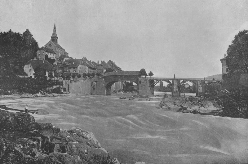 Laufenbourg (s/b fotoğraf) by Swiss Photographer