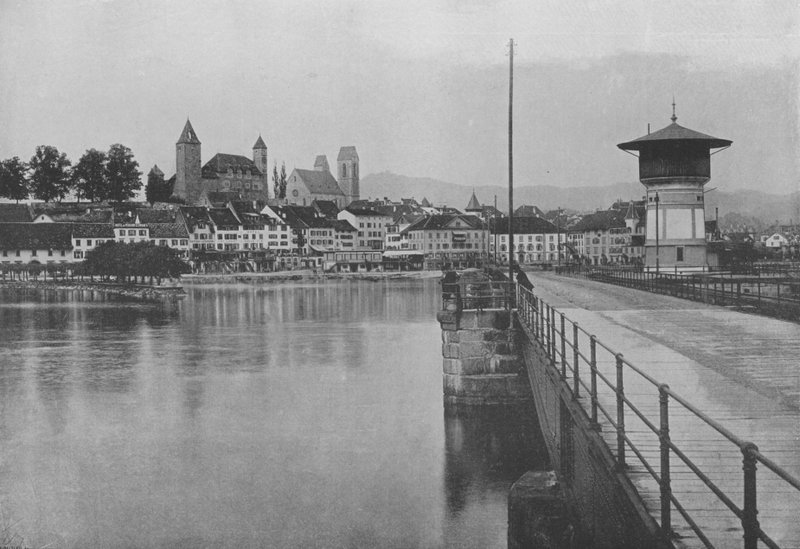 Rapperswil, Lac de Zurich (s/b fotoğraf) by Swiss Photographer