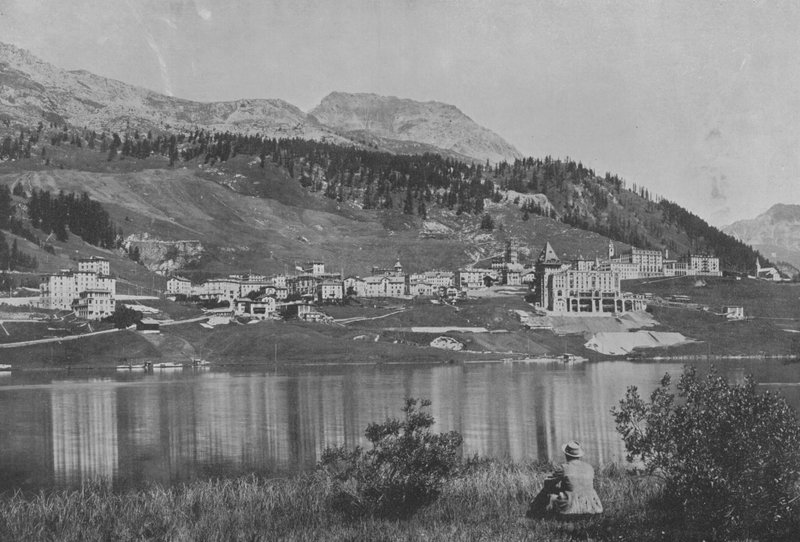Saint-Moritz-Dorf (s/b fotoğraf) by Swiss Photographer