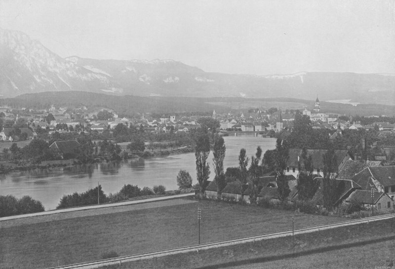 Solothurn, Genel Görünüm (s/b fotoğraf) by Swiss Photographer