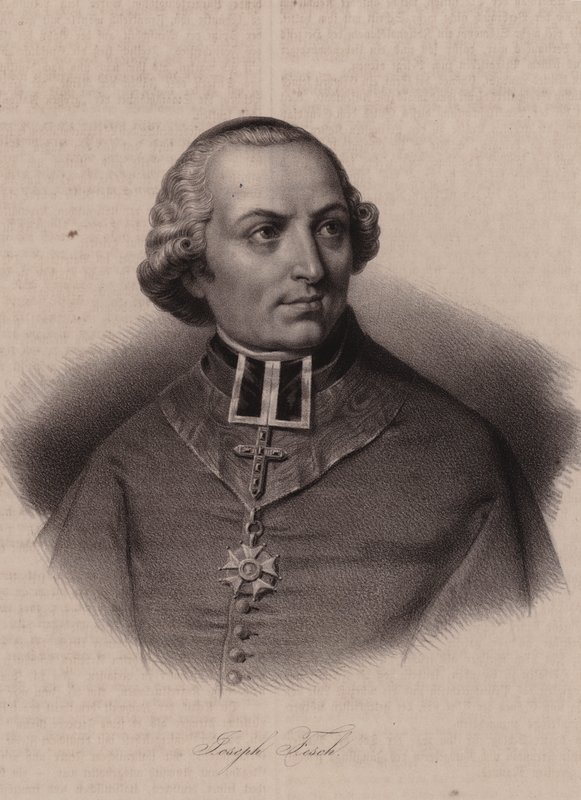 Kardinal Joseph Fesch, Fransız diplomat ve Fransa Prensi (gravür) by Swiss School