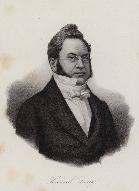 Heinrich Druey, İsviçreli avukat, filozof ve politikacı (gravür) by Swiss School