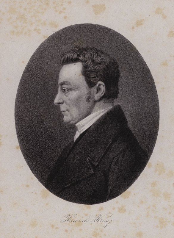 Heinrich Kunz, İsviçreli tekstil üreticisi (gravür) by Swiss School