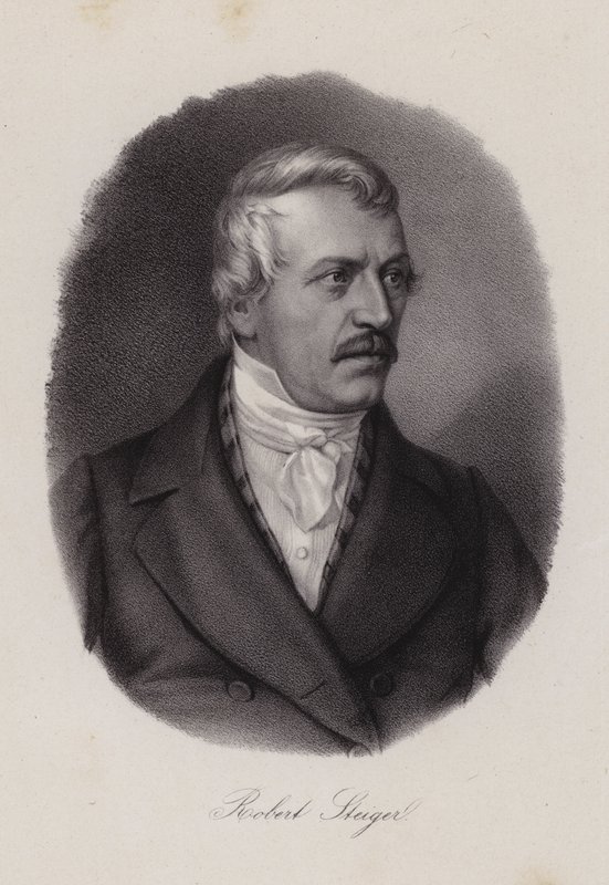 Jakob Robert Steiger, İsviçreli politikacı ve İsviçre Ulusal Konseyi Başkanı (gravür) by Swiss School