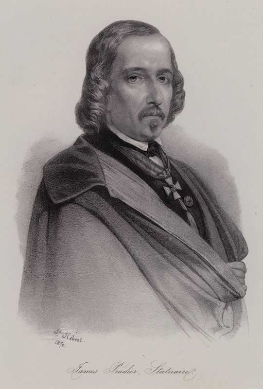James Pradier, İsviçre doğumlu Fransız heykeltıraş (gravür) by Swiss School