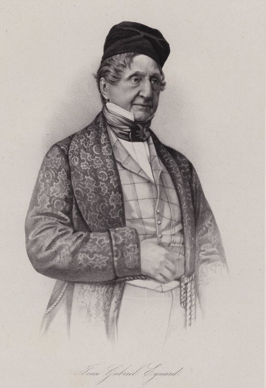 Jean-Gabriel Eynard, İsviçreli bankacı (gravür) by Swiss School