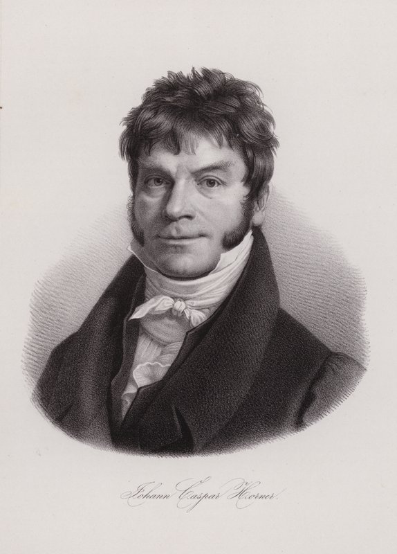 Johann Caspar Horner, İsviçreli fizikçi, matematikçi ve astronom (gravür) by Swiss School