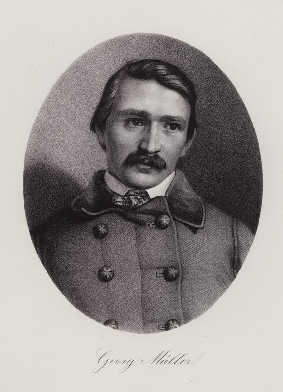 Johann Georg Mueller, İsviçreli mimar ve ressam (gravür) by Swiss School