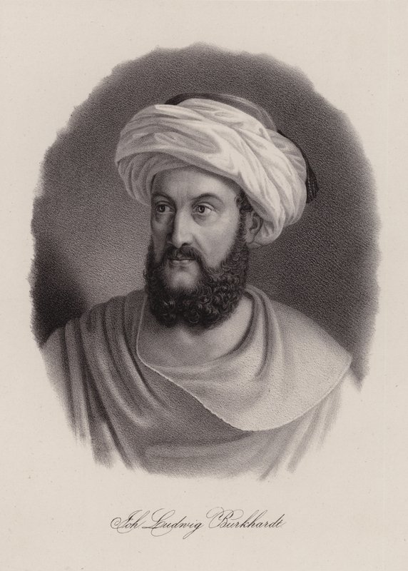 Johann Ludwig Burckhardt, İsviçreli gezgin ve coğrafyacı (gravür) by Swiss School