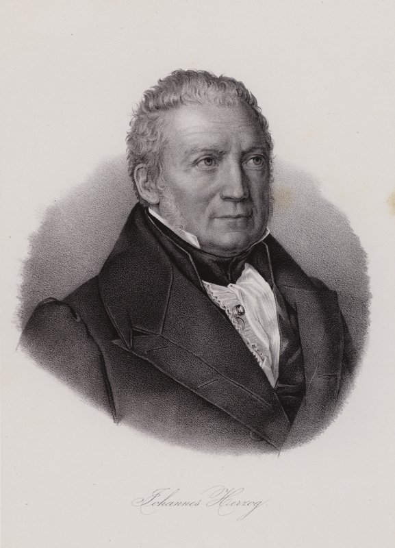 Johannes Herzog Von Effingen, İsviçreli politikacı ve girişimci (gravür) by Swiss School