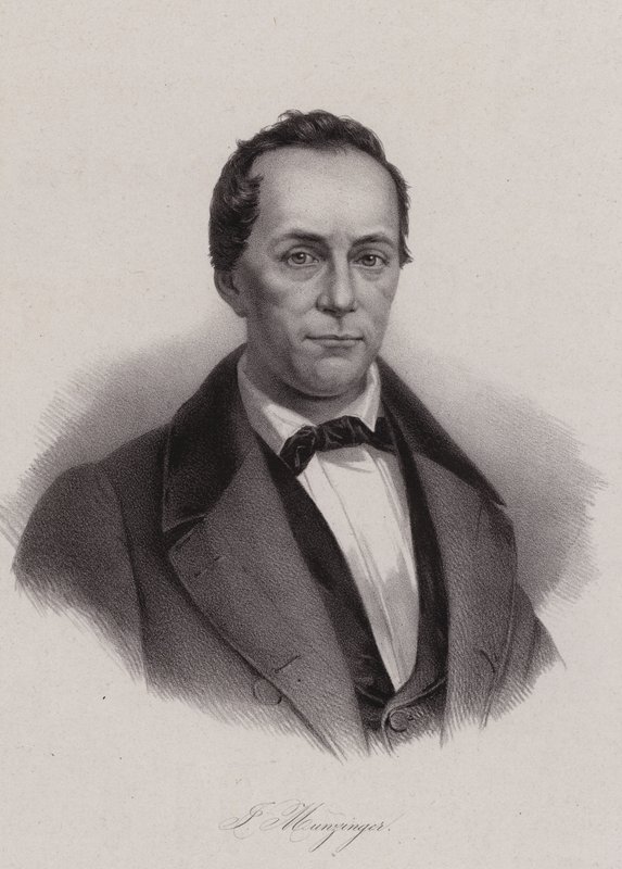 Josef Munzinger, İsviçreli politikacı (gravür) by Swiss School