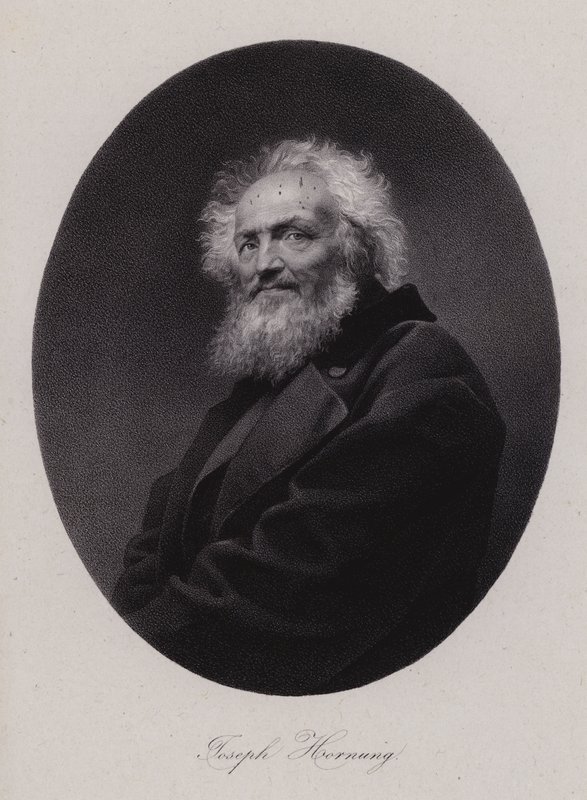 Joseph Hornung, İsviçreli ressam (gravür) by Swiss School
