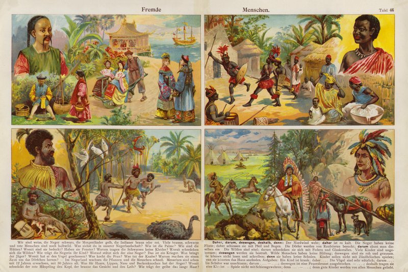 Dünya Halkları (chromolitho) by Swiss School