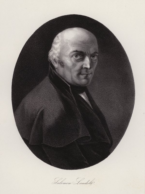 Salomon Landolt, İsviçreli politikacı (gravür) by Swiss School