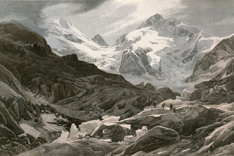 Morteratsch Buzulu, Yukarı Engadine by Swiss School