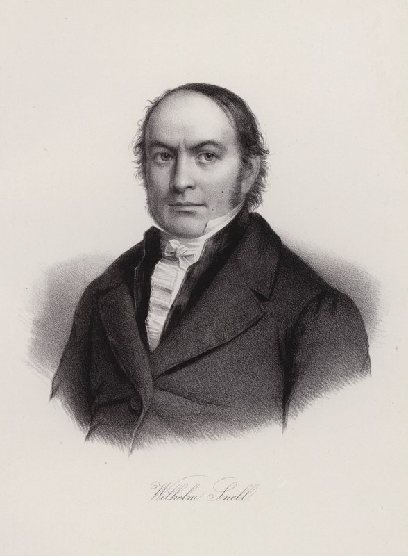 Wilhelm Snell, İsviçreli profesör ve politikacı (gravür) by Swiss School